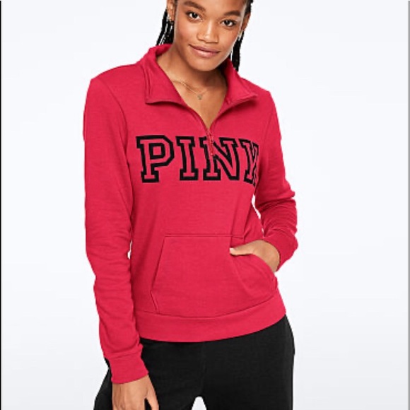 PINK Victoria's Secret Sweaters - 🎄NWT Pink EVERYDAY LOUNGE PERFECT QUARTER-ZIP